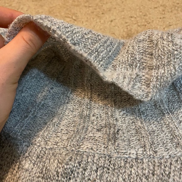 hooked up gray turtleneck sweater - Picture 4 of 5